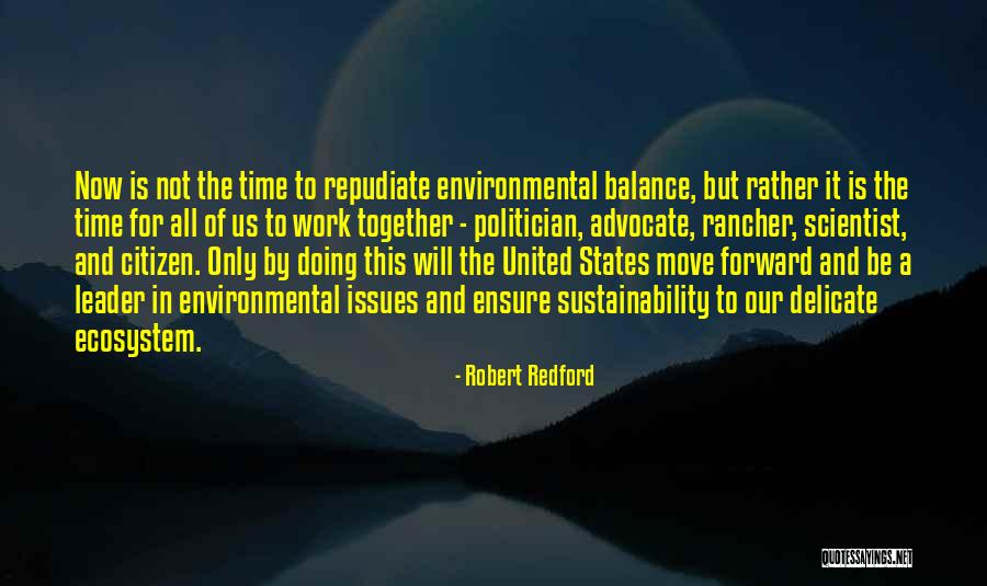 Delicate Balance Quotes By Robert Redford