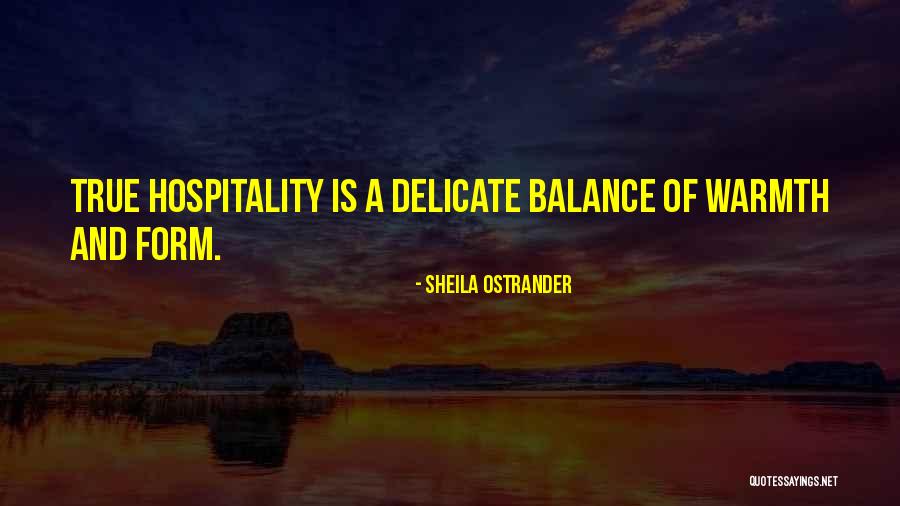 Delicate Balance Quotes By Sheila Ostrander