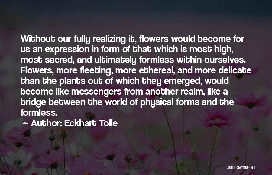Delicate Flower Quotes By Eckhart Tolle