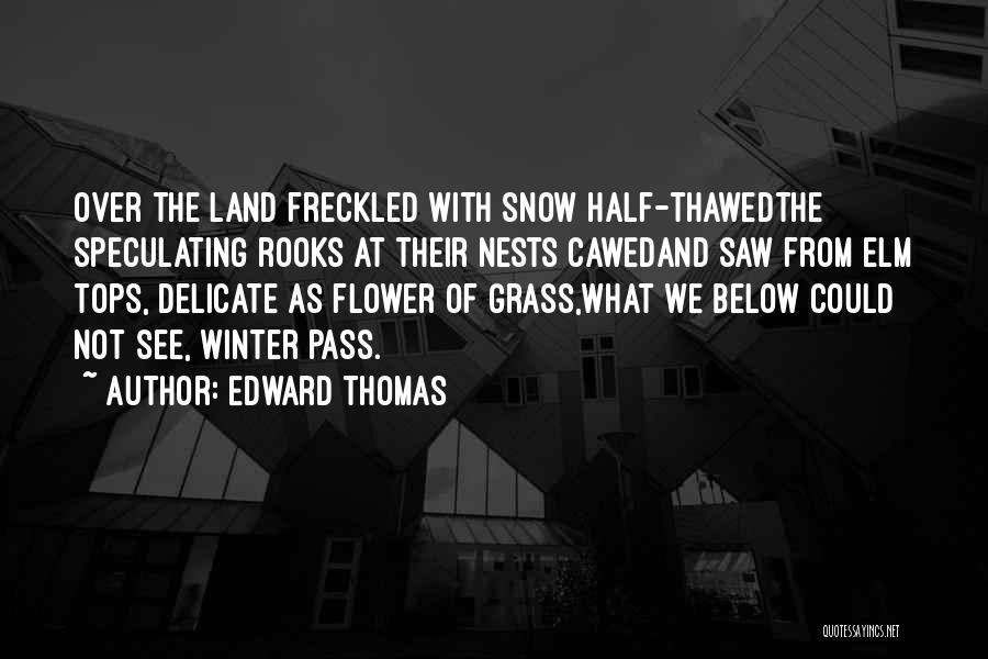 Delicate Flower Quotes By Edward Thomas