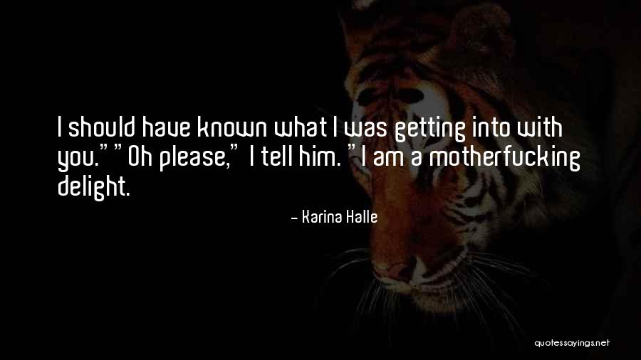 Delight Quotes By Karina Halle Delight Quotes By Karina Halle