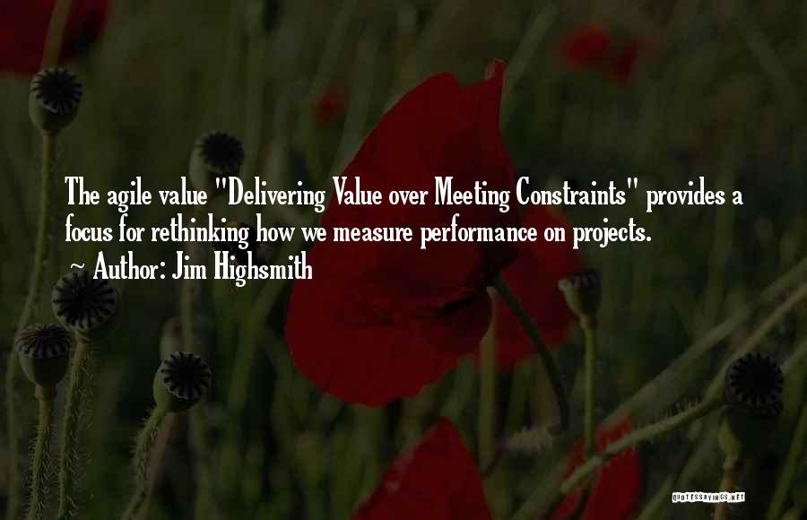 Delivering Performance Quotes By Jim Highsmith