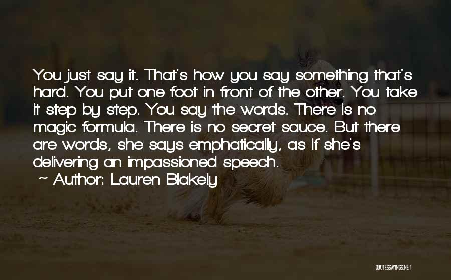 Delivering Speech Quotes By Lauren Blakely