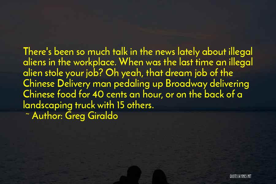 Delivery Food Quotes By Greg Giraldo