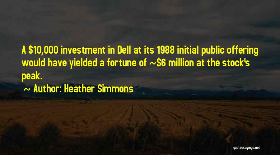 Dell Stock Quotes By Heather Simmons