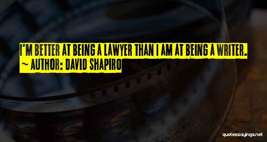 Delle Donne Quotes By David Shapiro