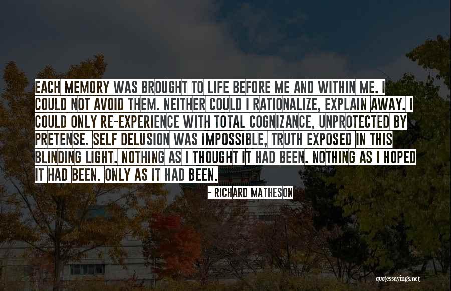 Delusion And Memory Quotes By Richard Matheson Delusion And Memory Quotes By Richard Matheson