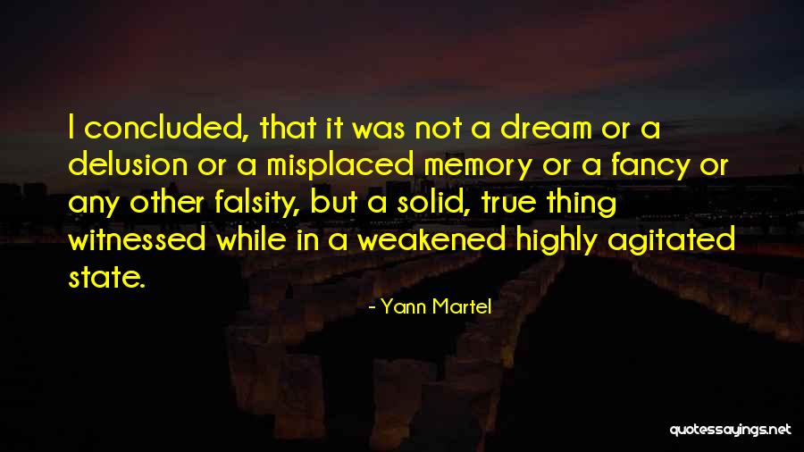 Delusion And Memory Quotes By Yann Martel Delusion And Memory Quotes By Yann Martel