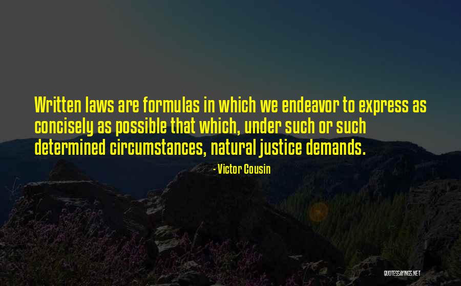 Demand Justice Quotes By Victor Cousin