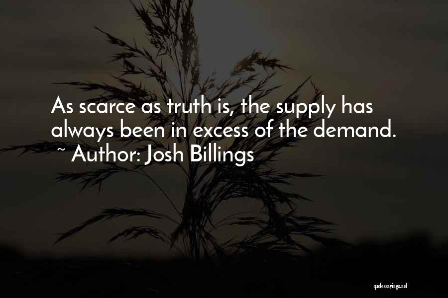 Demand Vs Supply Quotes By Josh Billings