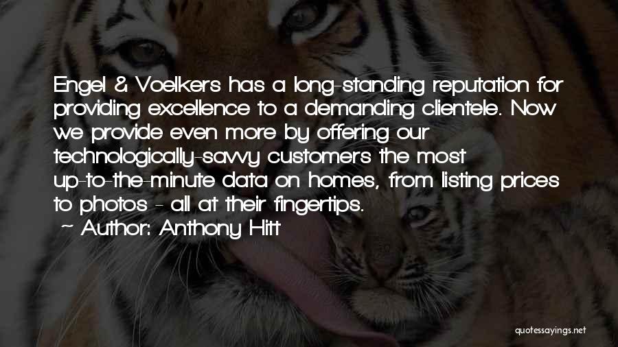 Demanding Excellence Quotes By Anthony Hitt
