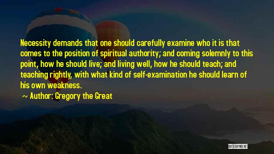 Demands Quotes By Gregory The Great