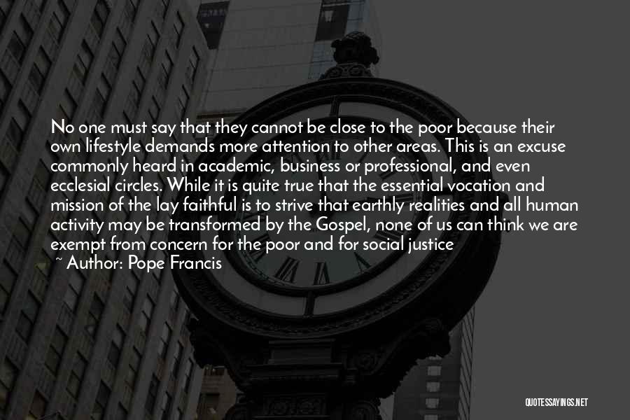 Demands Quotes By Pope Francis