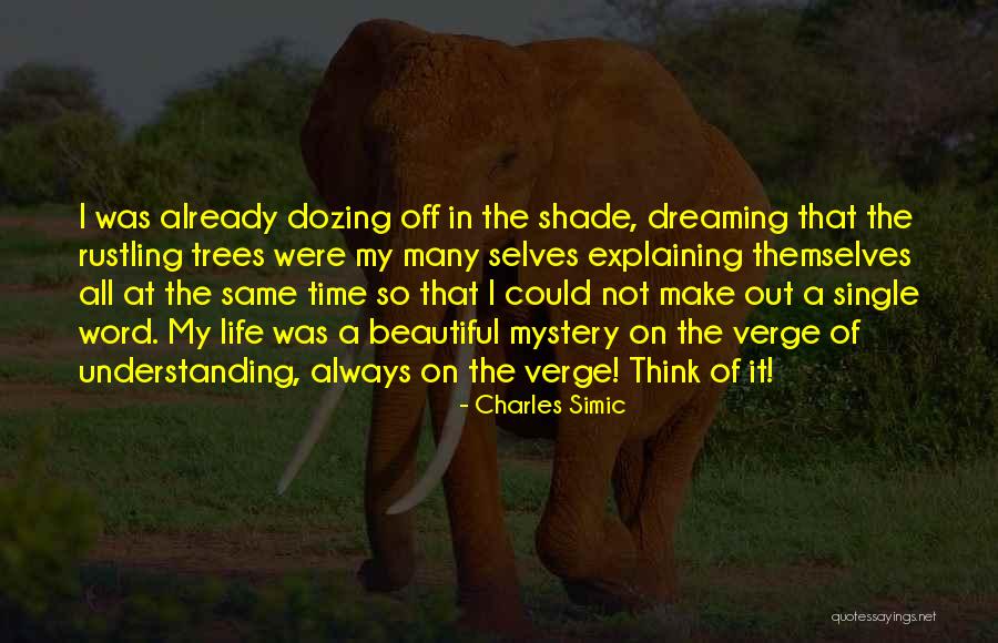 Dematerializing 7 Quotes By Charles Simic Dematerializing 7 Quotes By Charles Simic