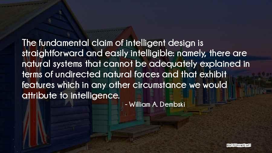 Dembski Intelligent Quotes By William A. Dembski Dembski Intelligent Quotes By William A. Dembski