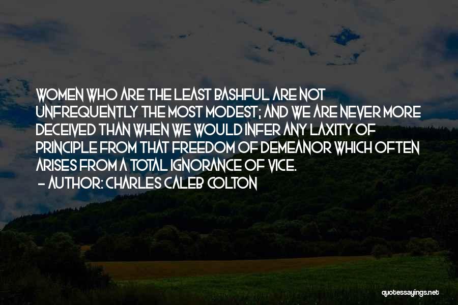Demeanor Quotes By Charles Caleb Colton