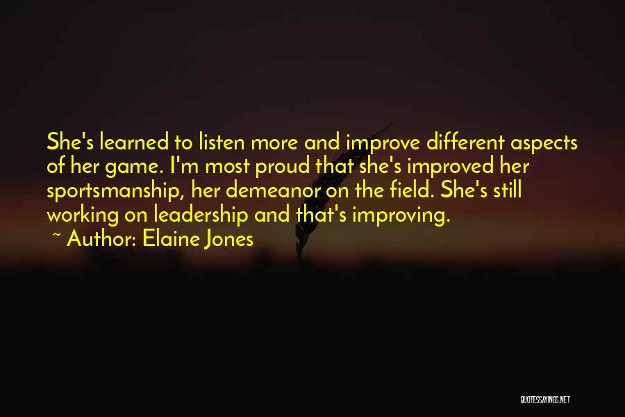 Demeanor Quotes By Elaine Jones