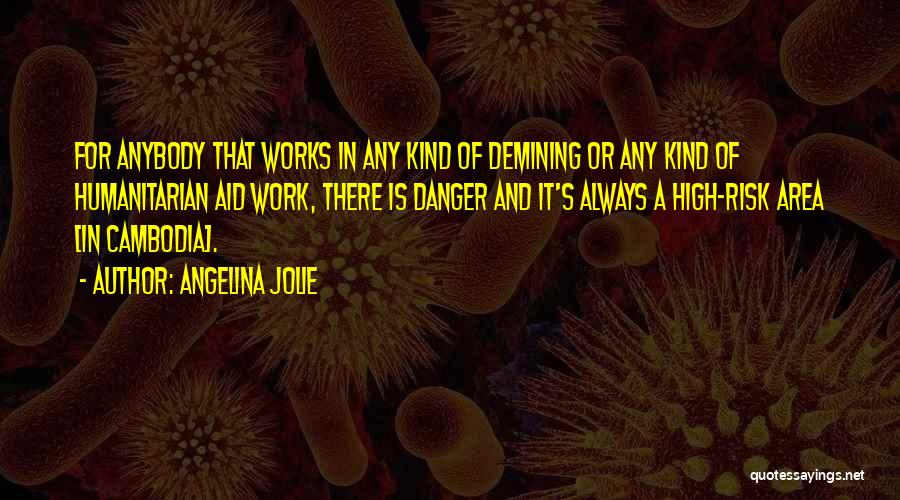 Demining Quotes By Angelina Jolie