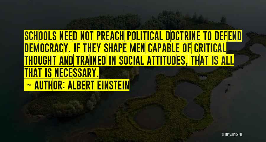 Democracy And Education Quotes By Albert Einstein