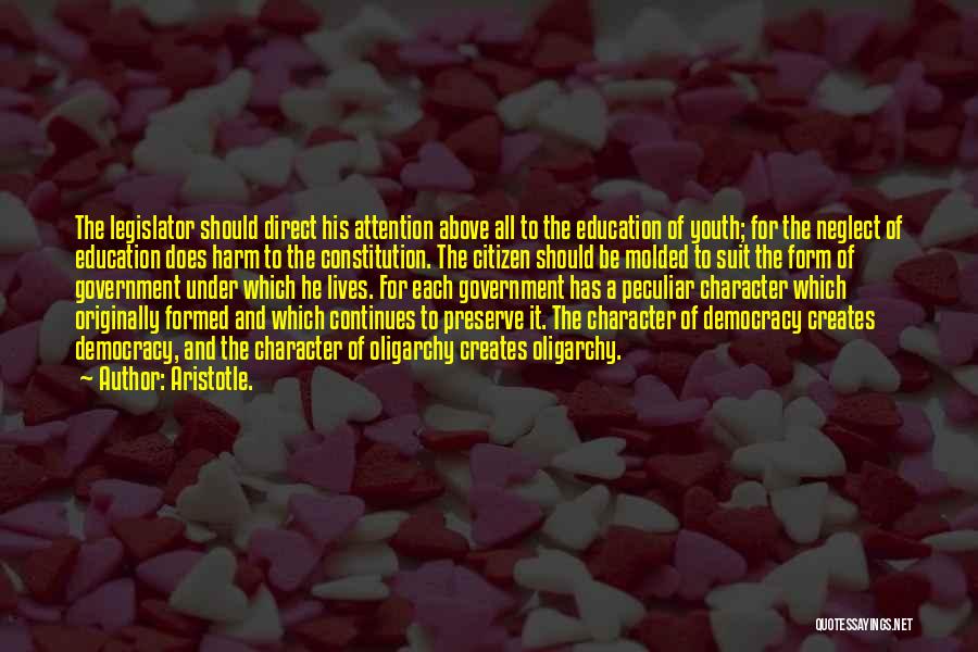 Democracy And Education Quotes By Aristotle.