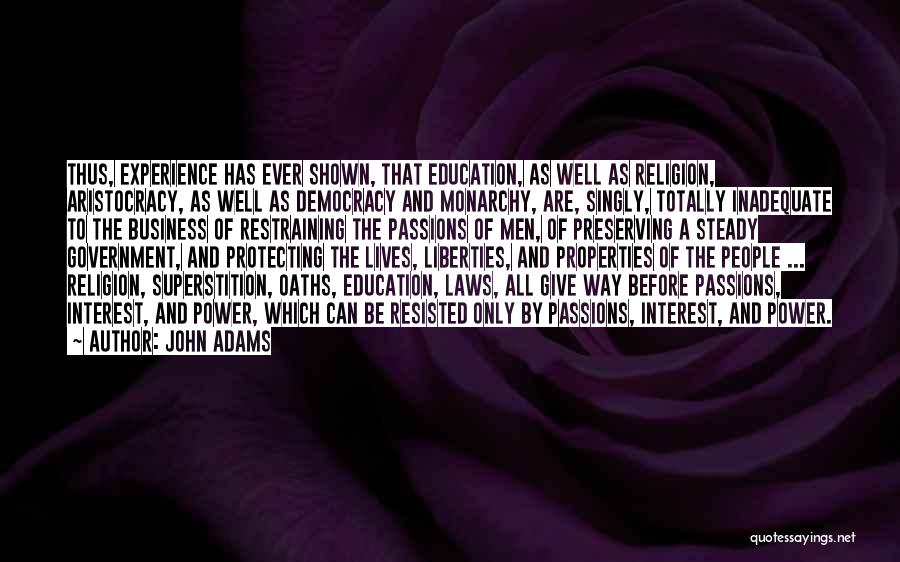 Democracy And Education Quotes By John Adams