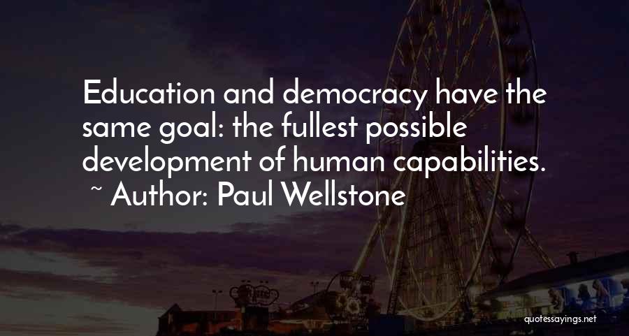 Democracy And Education Quotes By Paul Wellstone