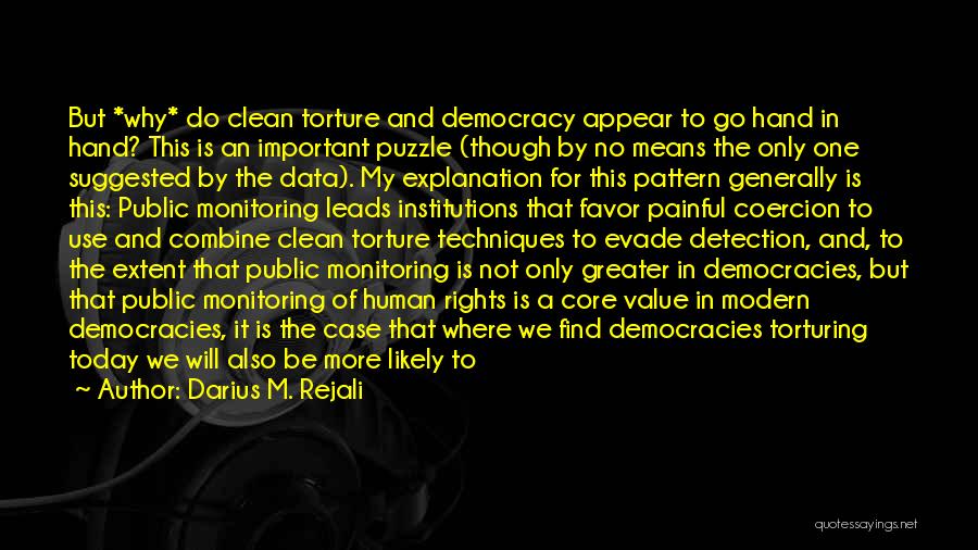 Democracy And Human Rights Quotes By Darius M. Rejali