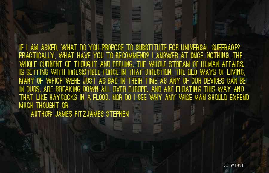 Democracy And Human Rights Quotes By James Fitzjames Stephen