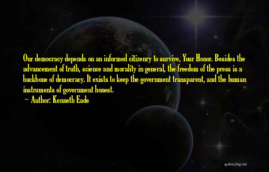 Democracy And Human Rights Quotes By Kenneth Eade