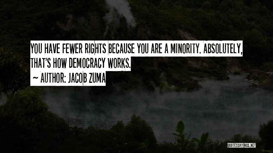 Democracy Minorities Quotes By Jacob Zuma