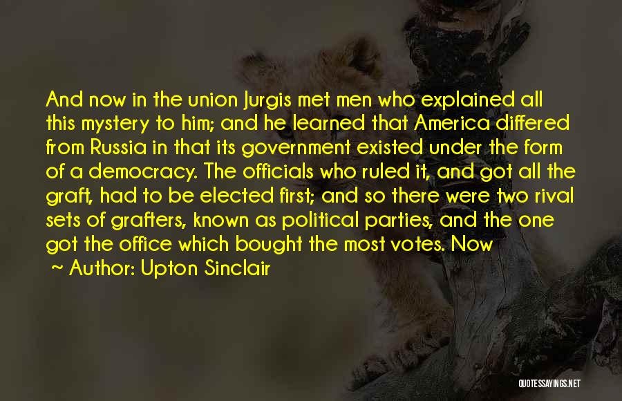 Democracy Now Quotes By Upton Sinclair