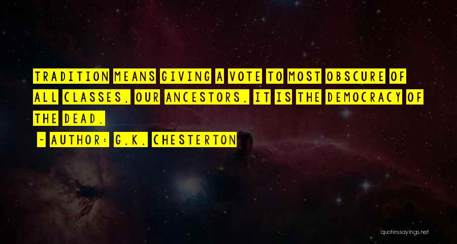 Democracy Quotes By G.K. Chesterton