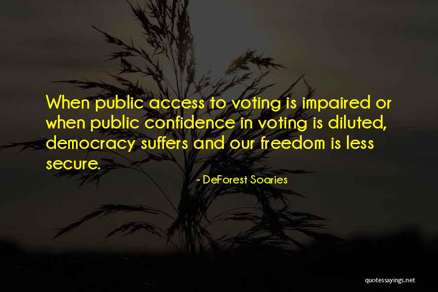Democracy Voting Quotes By DeForest Soaries Democracy Voting Quotes By DeForest Soaries
