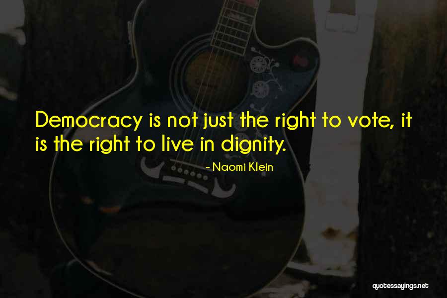 Democracy Voting Quotes By Naomi Klein Democracy Voting Quotes By Naomi Klein
