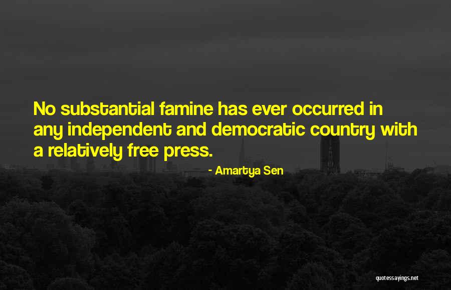 Democratic Country Quotes By Amartya Sen Democratic Country Quotes By Amartya Sen