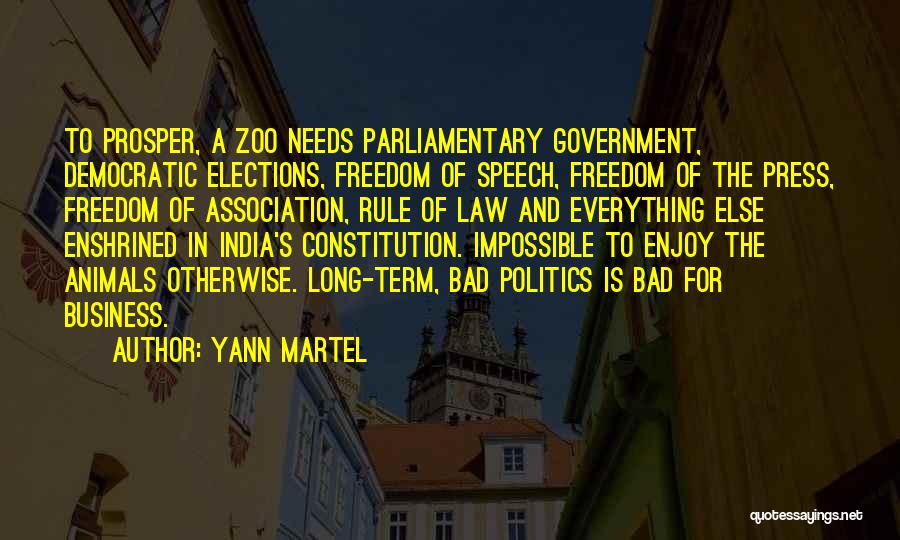 Democratic Elections Quotes By Yann Martel