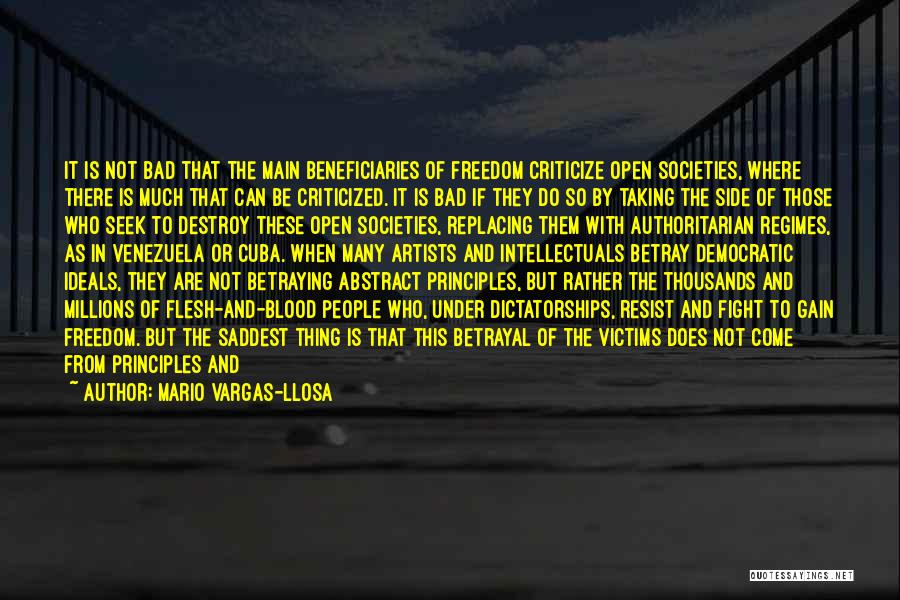 Democratic Freedom Quotes By Mario Vargas-Llosa