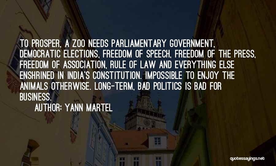 Democratic Freedom Quotes By Yann Martel