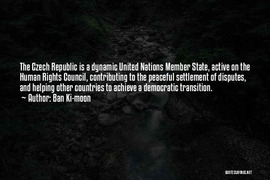 Democratic Republic Quotes By Ban Ki-moon