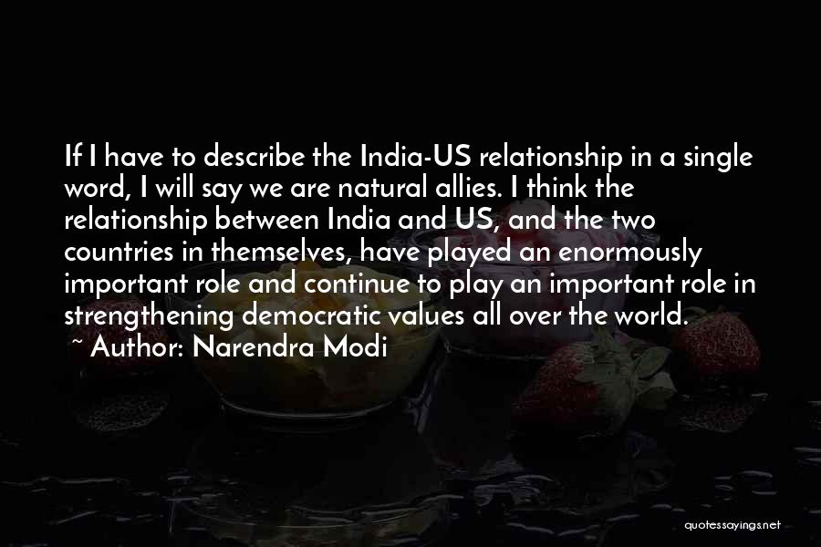 Democratic Values Quotes By Narendra Modi
