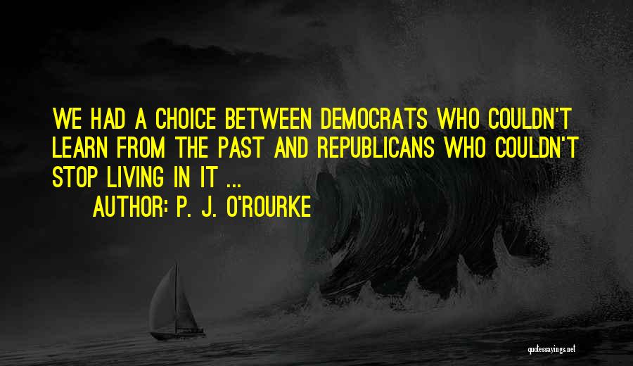 Democrats And Republicans Quotes By P. J. O'Rourke
