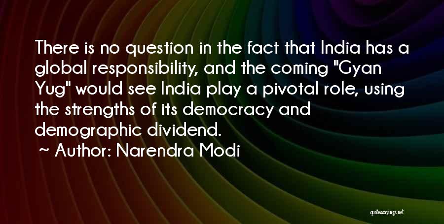 Demographic Dividend Quotes By Narendra Modi