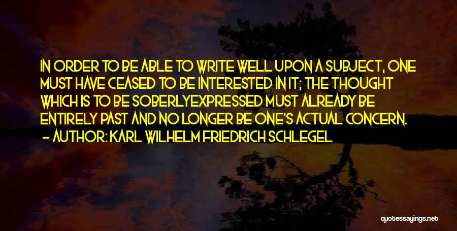 Demolishing Supposed Quotes By Karl Wilhelm Friedrich Schlegel