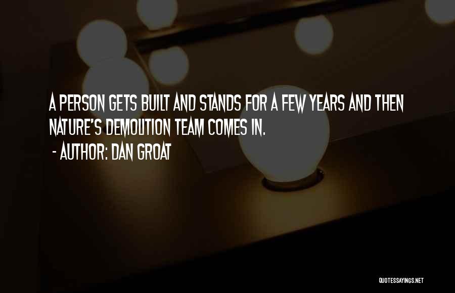 Demolition Quotes By Dan Groat