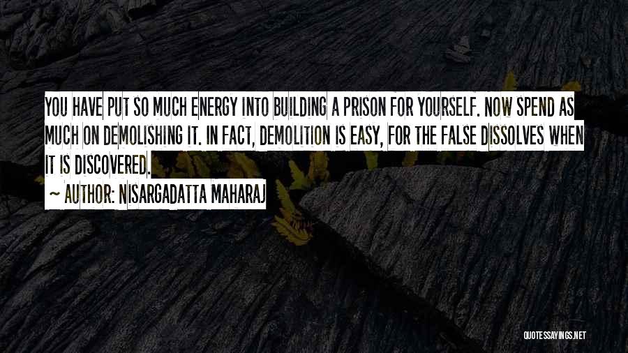 Demolition Quotes By Nisargadatta Maharaj