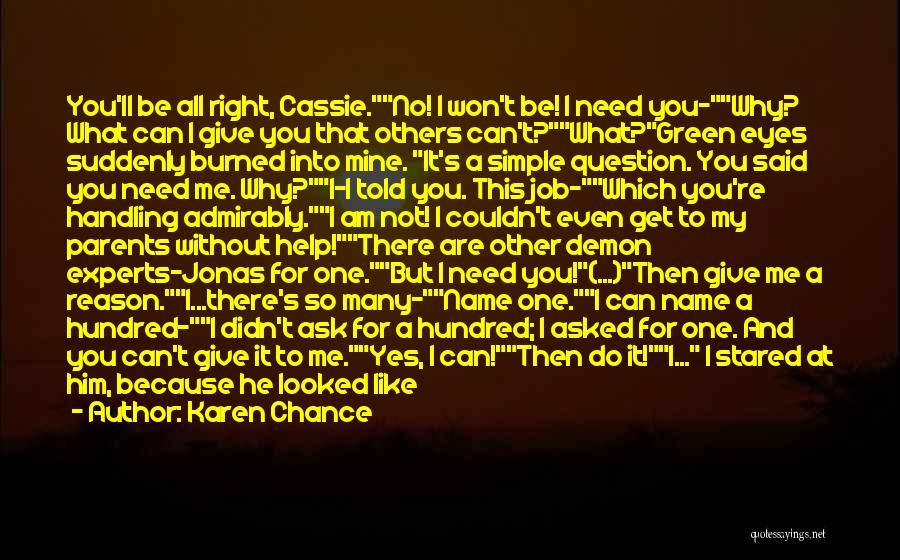 Demon Eyes Quotes By Karen Chance