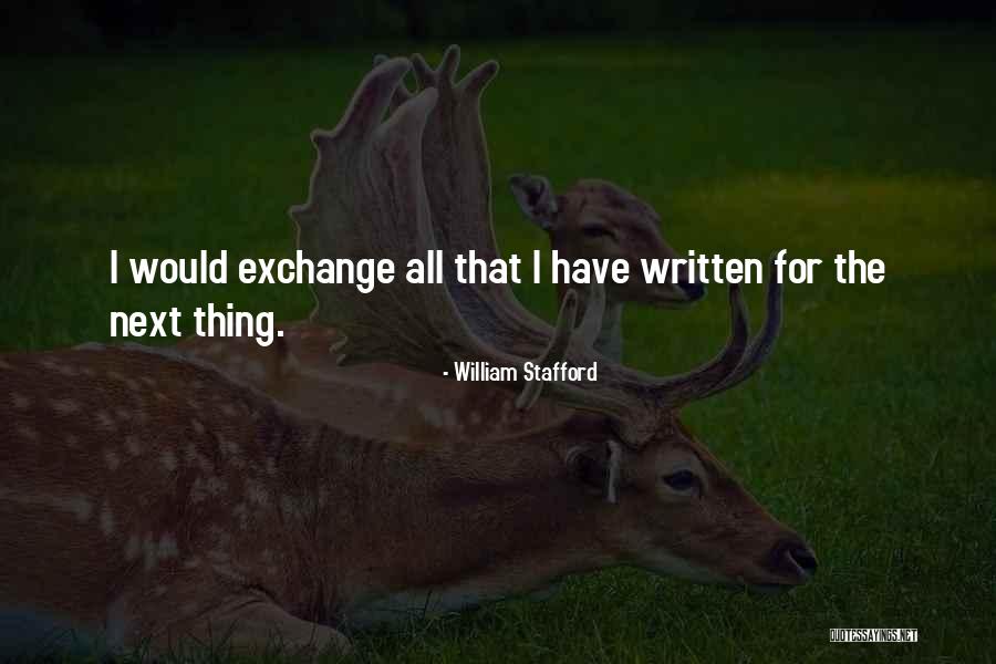Demonical Cult Quotes By William Stafford