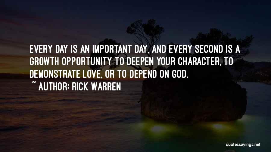 Demonstrate Quotes By Rick Warren