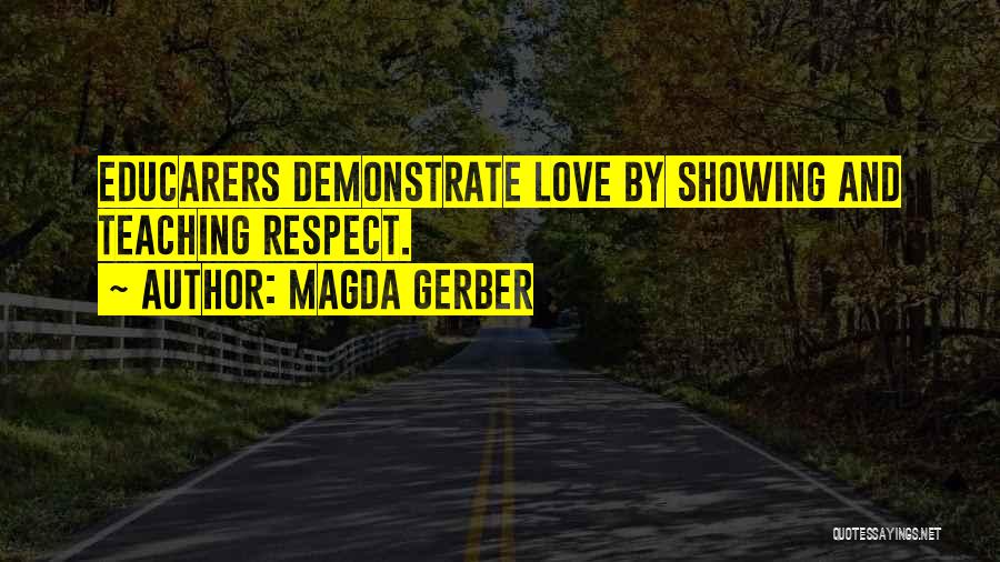 Demonstrate Respect Quotes By Magda Gerber