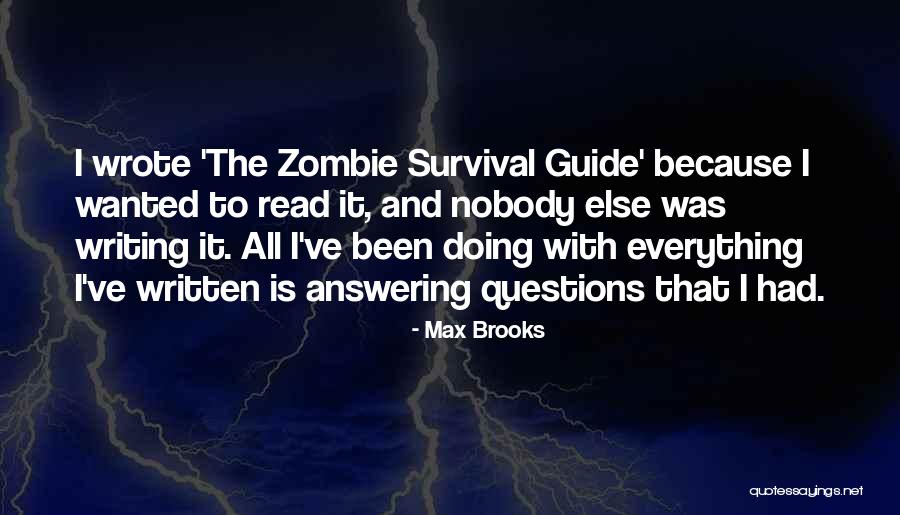 Demurs Fine Quotes By Max Brooks Demurs Fine Quotes By Max Brooks